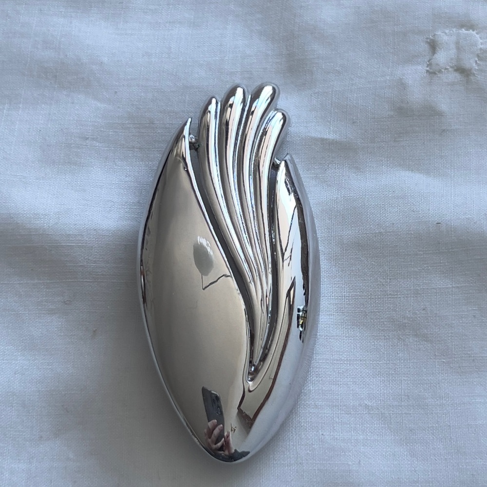 Silver Sculptural brooch